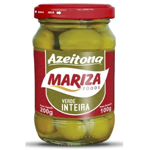 Azeitona Verde Inteira Mariza 100g