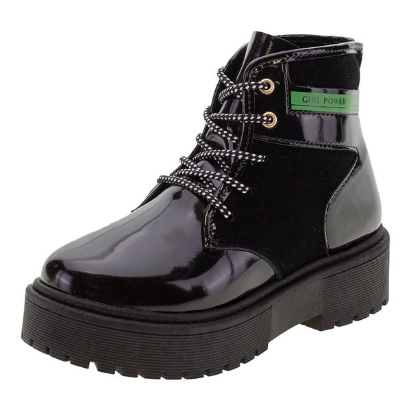 Bota Coturno Infantil Kidy - 1220023 PRETO 36