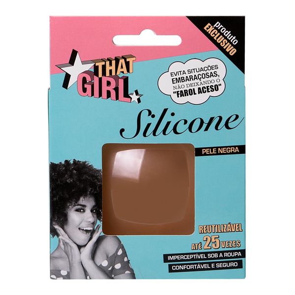 Protetor de Silicone Para Seios That Girl Pele Negra 1 Par Reutilizável
