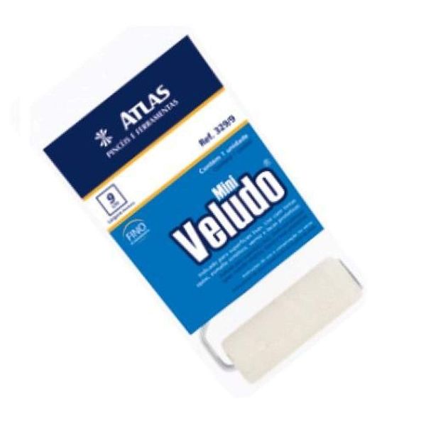 Rolo De Pintura Veludo 9cm Atlas 329-9 Para Verniz E Tintas Protetivas