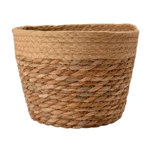 Cachepot P Ambiente Papel E Palha Milho 21x21x16cm LM3026AMB - honeyhome