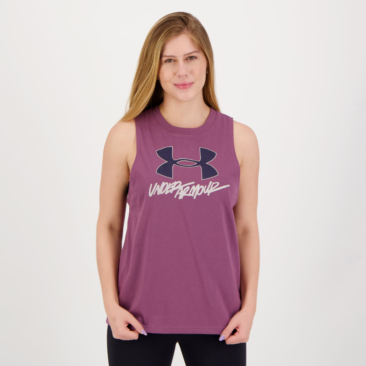 Regata Under Armour Live GP Muscle Feminina Roxa