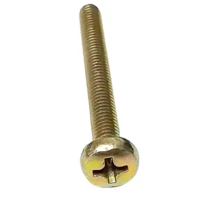 Parafuso Suporte de TV Cabeça Panela Bicromatizado Fixdura Parafuso Suporte de TV Cabeça Panela Bicromatizado m4x35mm 4 Peças