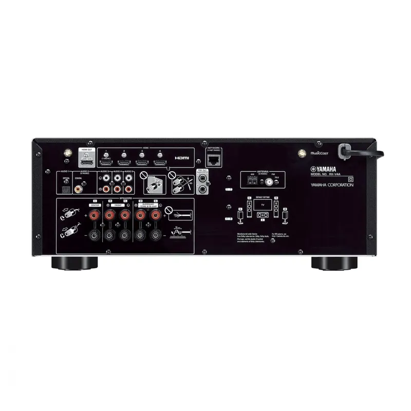 Receiver Yamaha RX-V4A 80w Dolby Vision 5.2 Canais 8K - 110v