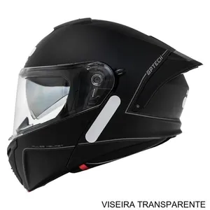 Capacete GP Tech A128 SV Pulse Escamoteável Mono 60 Preto Fosco (MP)