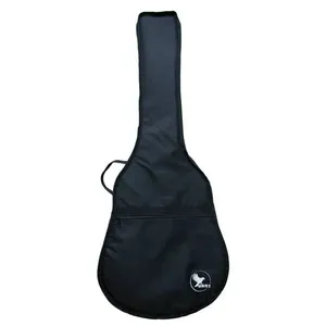 Capa para Violão Folk Luxo Compacto Bkr cm em Nylon 600 Isotérmica 1,3mm com Alças e Bolso Preto Capa para Violão Folk Luxo Compacto Bkr cm em Nylon 600 Acolchoada com Alças e Bolso Preto