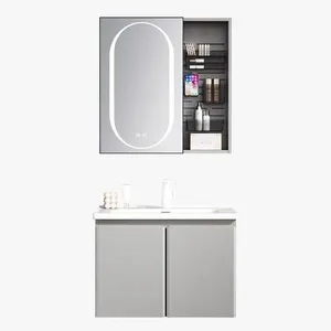 Kit Gabinete Completo Delicatto Para Banheiro Aço Inox 370-60 (MP)