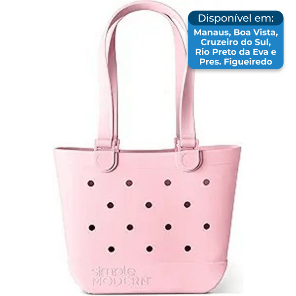Bolsa de Praia Impermeável Rosa A-BI