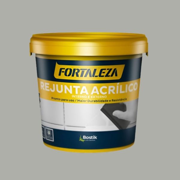 Rejunte Acrílico 1kg Fortaleza Rejunte Acrílico Cinza 1kg Fortaleza