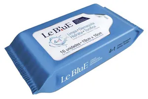 Lenço Demaquilante Le Blue 16 Unidades