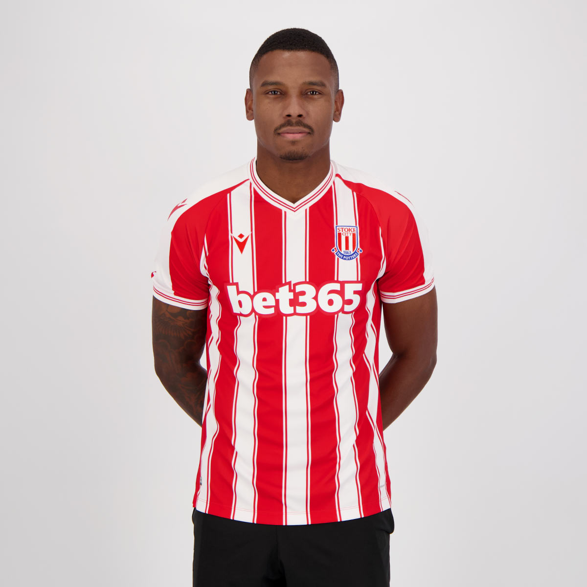 Camisa Macron Stoke City Home Authentic 2021