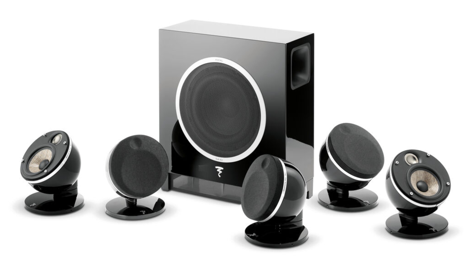 Focal Dôme Flax Pack 5.1 Black Sistema de Home Theater Compacto e Premium