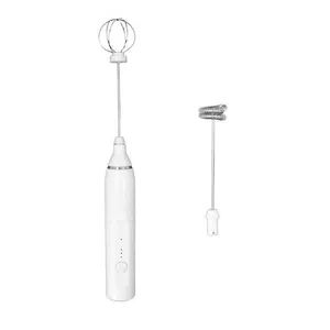 Misturador Mexedor De Bebidas Mini Batedeira Eletrico Leite Cafe Achocolatado Usb 2 Em 1