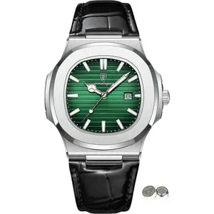 Relógio Masculino Poedagar Preto e Verde SL28 J-BI