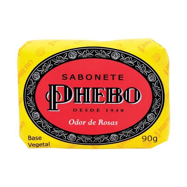 Sabonete de Glicerina Phebo Tradicional Odor de Rosas 90g