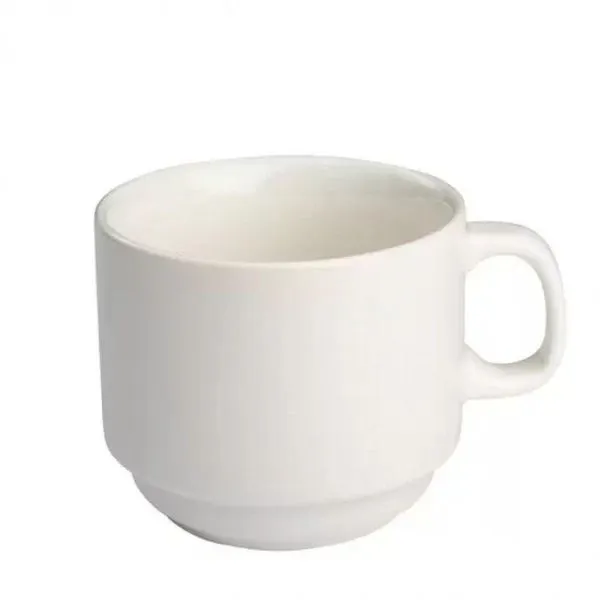 Kit 06 Xicaras De Cha Sem Pires Empilhavel 200ml Porcelart
