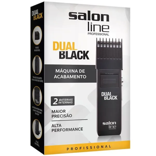 Máquina de Acabamento Salon Line Dual Black Bivolt
