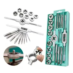 Kit Jogo Fêmea e Tarracha Macho Pente Abre Rosca Fina 5633 para Abertura e Reparo com 20 Peças e Maleta Kit Jogo Fêmea e Tarracha Macho Pente Abre Rosca Fina 5633 com 20 Peças para Manutenção em Maleta