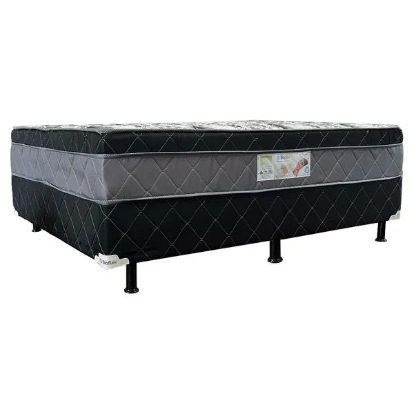 Cama Box Solteiro Bioflex Evidence Molas Bonnel Euro Top 65x88x188cm (MP)