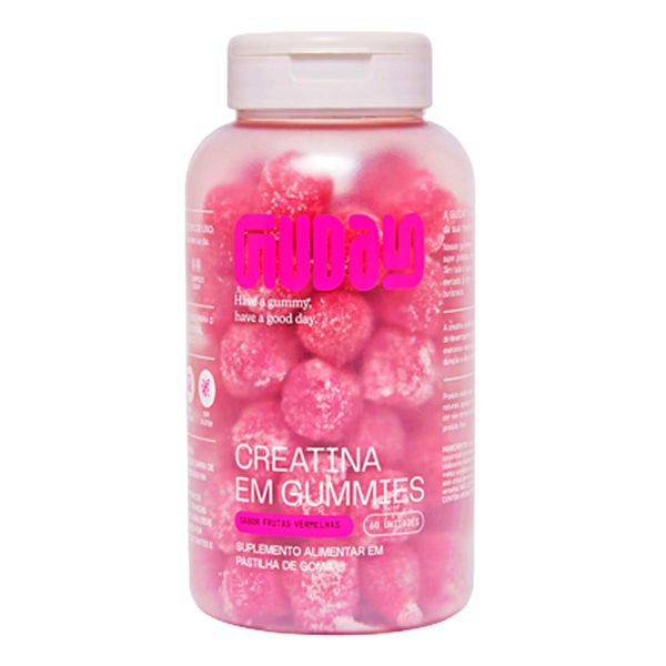 Creatina Guday Frutas Vermelhas 60 Gomas