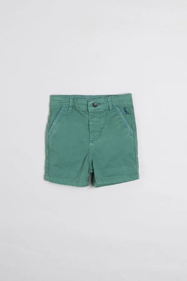 Bermuda Bebê Reserva Mini Casual Lisa Militar - 1