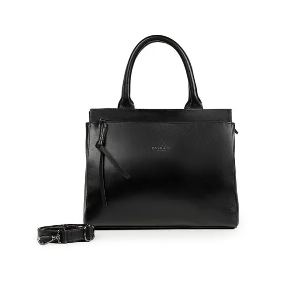 Bolsa de Ombro Feminina de Couro Grande Soft Preta 0280796458001