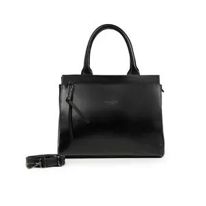 Bolsa de Ombro Feminina de Couro Grande Soft Preta 0280796458001