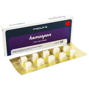 Esponja Hemostática Maquira 100 Unidades 1cm (MP)