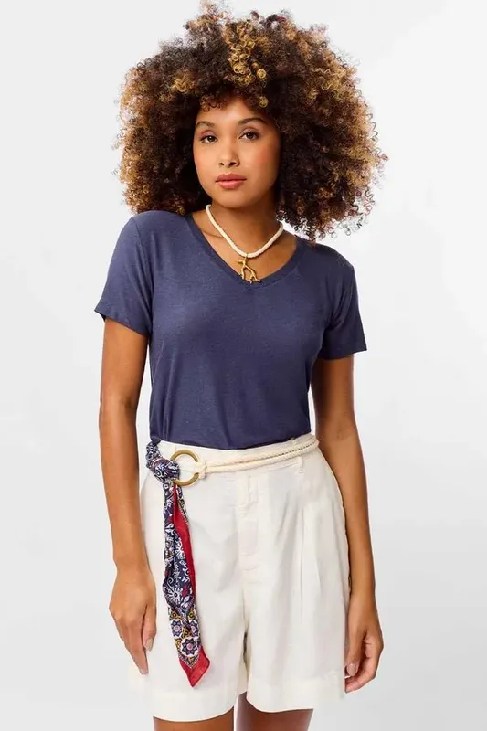 Blusa Viscolinho Azul Marinho AZUL MARINHO/M