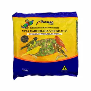 Ração Vita Farinhada Verde Jiló Pássaro Forte 200 g