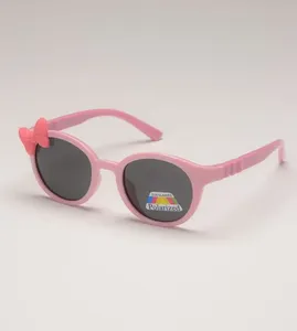 Óculos de Sol Infantil com Lacinho Rosa