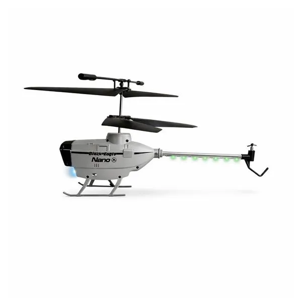 Brinquedo Helicoptero de Controle Remoto Black Eagle Nano com Sensor Obstaculos e Luzes LED Cinza Draik Helicoptero de Controle Remoto Black Eagle Nano com Giroscopio Luzes LED Cinza Draik