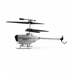 Brinquedo Helicoptero de Controle Remoto Black Eagle Nano com Sensor Obstaculos e Luzes LED Cinza Draik Helicoptero de Controle Remoto Black Eagle Nano com Giroscopio Luzes LED Cinza Draik
