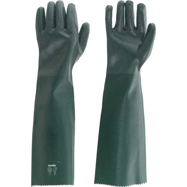 Luva de PVC com Forro 65cm Palma Áspera PAV0065 - VONDER