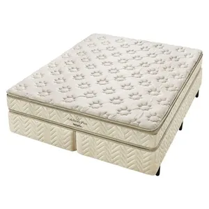 Conjunto Box Queen Espuma D33 Minaspuma Celebrate Plus Double Face 158x198x65cm