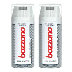 Espuma de Barbear Bozzano Pele Sensível 150ml 2 Unidades