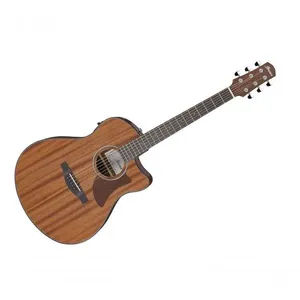 Violão Eletroacústico AAM54CE-OPN Sapele Open Pore Natural com Preamp Ibanez Violão Eletroacústico AAM54CE-OPN Sapele Natural Ibanez