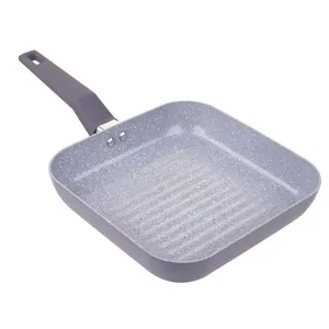 Frigideira Grill Revestimento Cerâmica Cazza Cinza