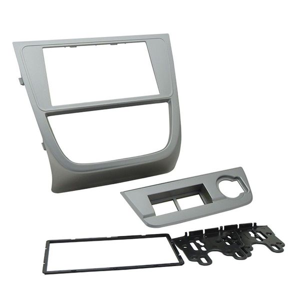 Moldura de Radio 2 Din Painel Vw Gol G5 Saveiro Voyage Prata Encaixe Perfeito Acabamento Original Fiamon Moldura de Radio 2 Din Painel Vw Gol G5 Saveiro Voyage Prata Encaixe Sob Medida Fiamon