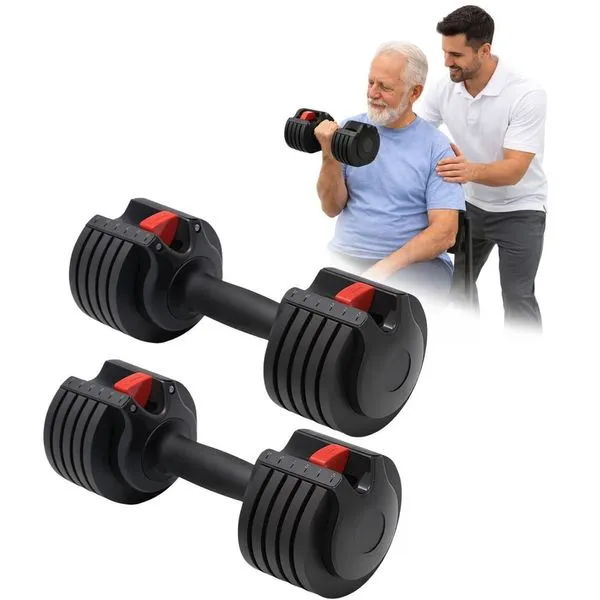 Par Halter Ajustável Fisioterapia Reabilitação Musculação Preto