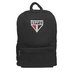 Mochila de Costas Tradicional São Paulo Porta Notebook Nylon Preto Ref.SPFCMOCHRS Amora Brindes