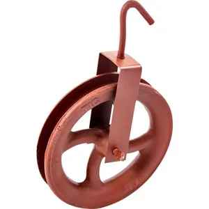 Roldana de ferro 6 cm com gancho - TENACE