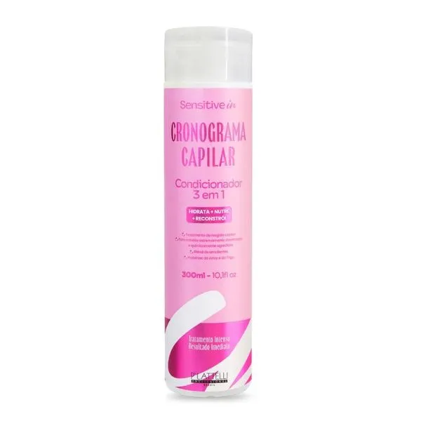 Condicionador 3 em 1 Cronograma Capilar Sensitive In 300ml COND SENSITIVE IN 300ML 3EM1 CRONOGRAMA