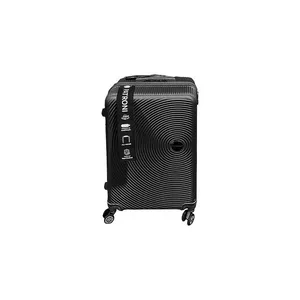 Mala de Viagem 20" Patroni com Rodinhas 360° Alça Telescópica Plástico ABS Preta 39x22x55cm LM3152 - honeyhome