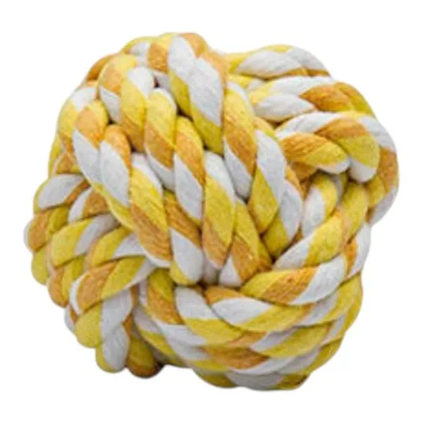 Brinquedo Pet Bola De Corda Savana Amarelo Baunilha (MP)