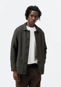Cardigan Masculino Comfort Em Interlock - Verde XXG