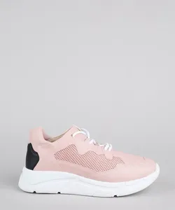 Tênis Chunky Feminino Oneself com Recortes Rosa Claro 36