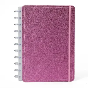 Caderno Diskô Shine Rosa M (MP)