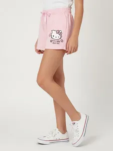 Short Moletinho Hello Kitty Juvenil Para Menina - ROSA 12