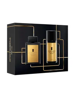 kit perfume banderas golden secret 100ml vp e deo 150 único Único